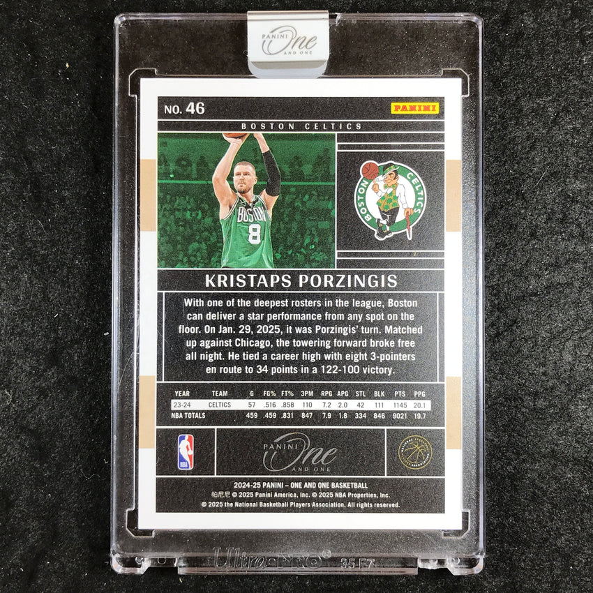 2024-25 One and One KRISTAPS PORZINGIS Base Black 1/1 #46