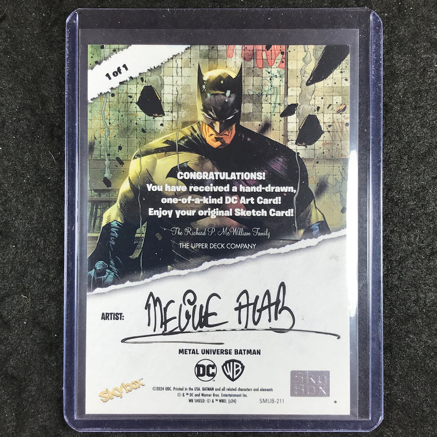 2025 Metal Universe Batman POISON IVY Artist Sketch 1/1 MELIKE ACAR