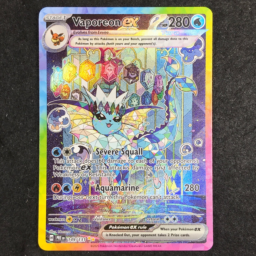(A) Vaporeon ex - 149/131 - Special Illustration Rare Prismatic Evolutions (A)
