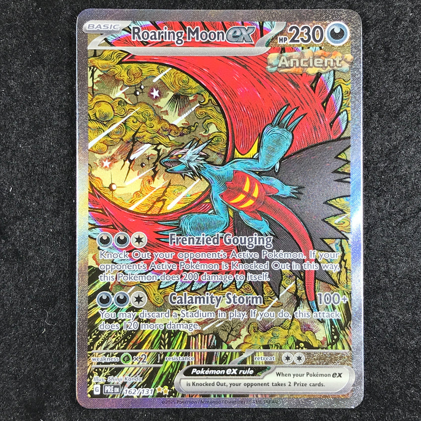 (A) Roaring Moon ex - 162/131 - Special Illustration Rare Prismatic Evolutions (A)