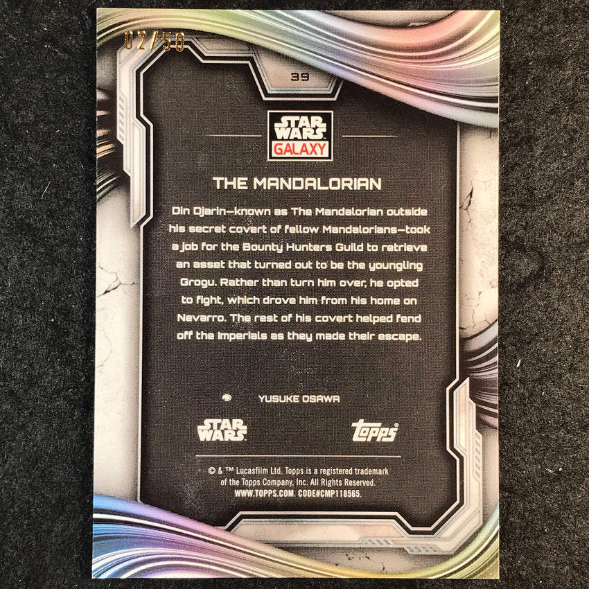 2025 Star Wars Chrome Galaxy THE MANDALORIAN Mojo 2/50 #39