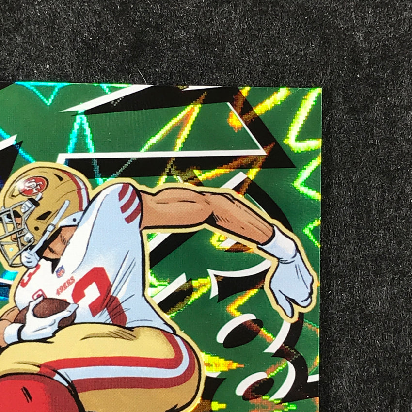 2025 Absolute Football CHRISTIAN MCCAFFREY Kaboom Vertical SSP Green 1/1 #20