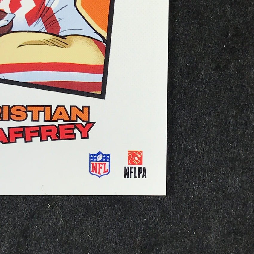 2025 Absolute Football CHRISTIAN MCCAFFREY Kaboom Vertical SSP Green 1/1 #20
