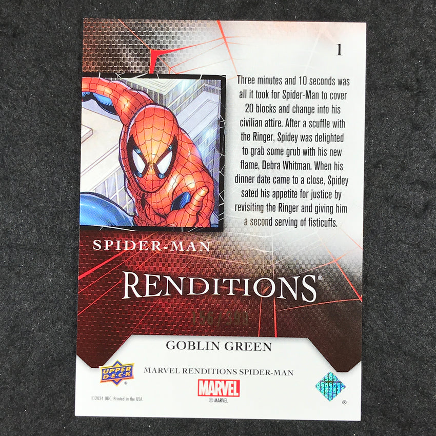2024 Marvel Renditions Spider-Man GHOST-SPIDER Goblin Green /399 #88