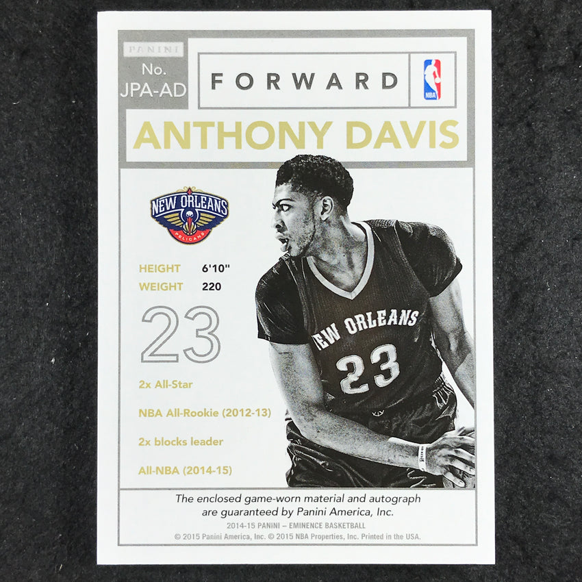 2014-15 Eminence Anthony Davis Patch Auto Gold 2/5