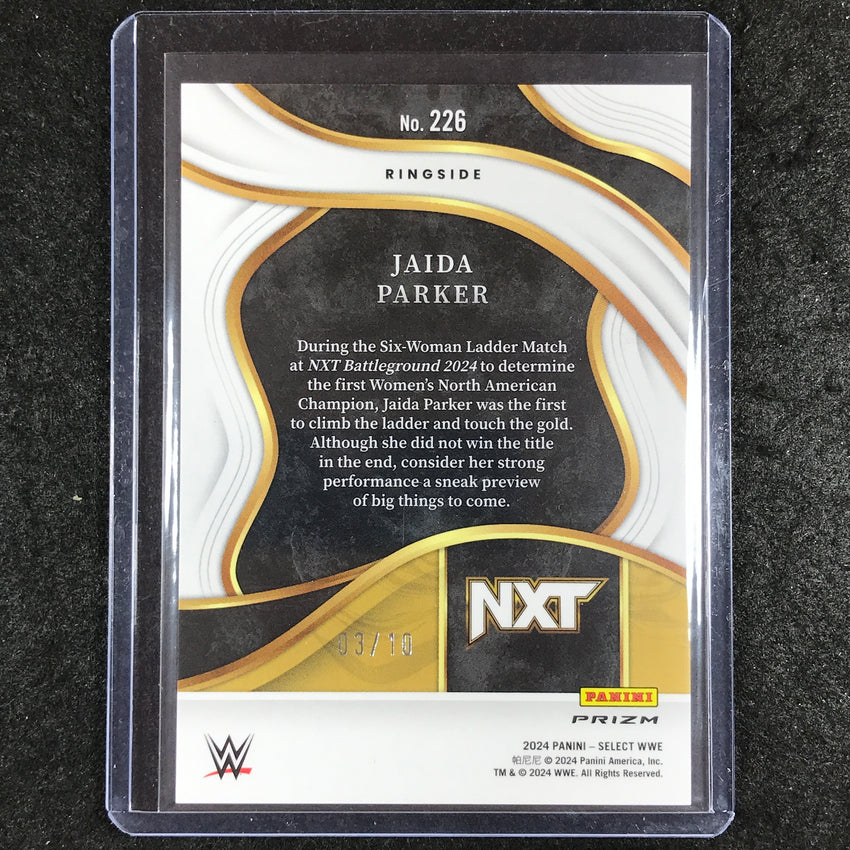 2024 Select WWE JAIDA PARKER Ringside Rookie Gold 3/10 #226