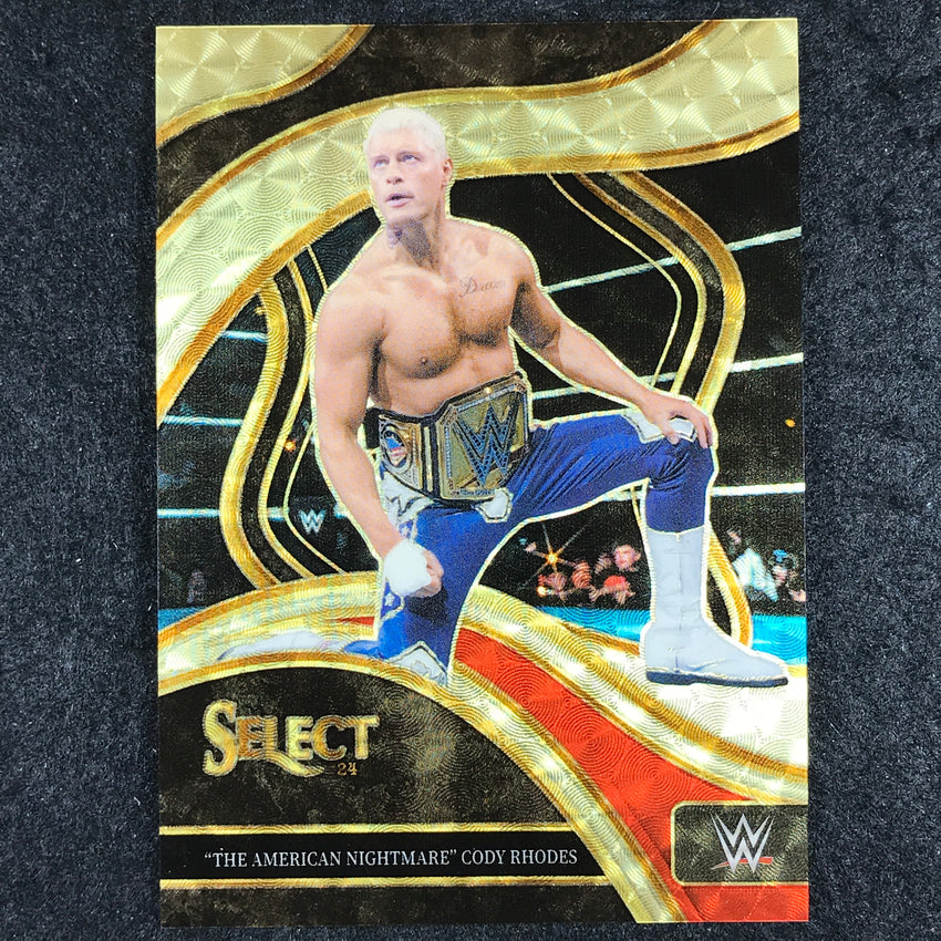 2024 Select WWE THE AMERICAN NIGHTMARE CODY RHODES Ringside Gold Vinyl 1/1 #222