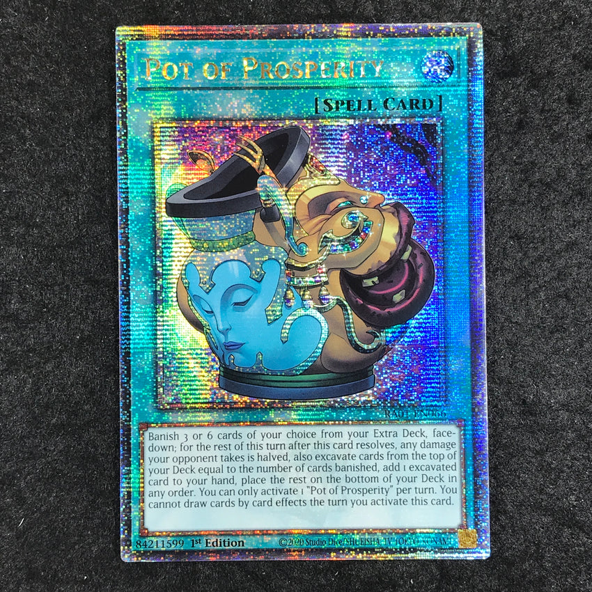 (A) [QUARTER CENTURY SECRET RARE] Pot of Prosperity - RA01-EN066 - 1st Edition