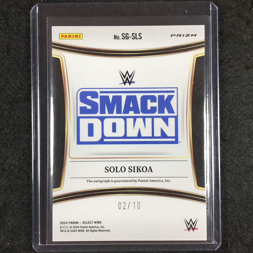 2024 Select WWE SOLO SIKOA Signatures Auto Gold 2/10
