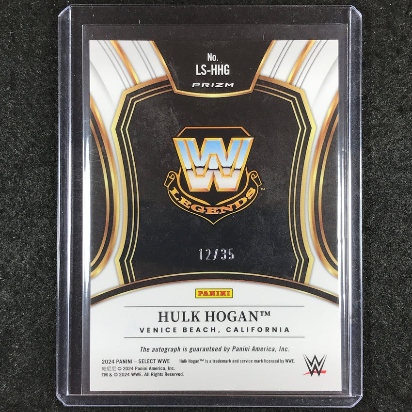 2024 Select WWE HULK HOGAN Legendary Signatures Auto Purple 12/35