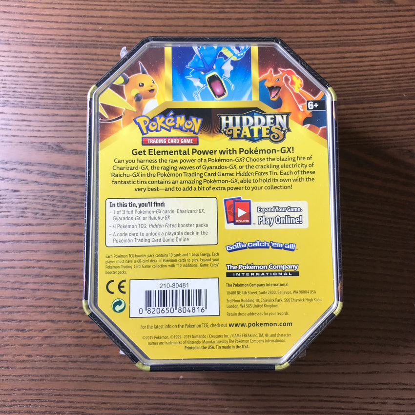 Pokemon TCG SM11.5 Hidden Fates Tin [ GYARADOS ]
