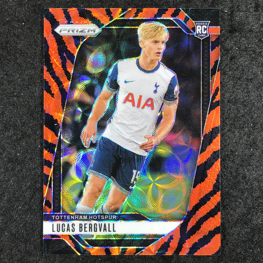 2024-25 Prizm EPL LUCAS BERGVALL Rookie Choice Tiger Stripe #74