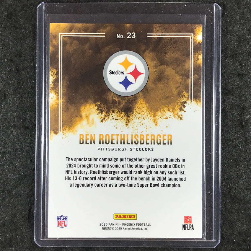 2025 Phoenix Football BEN ROTHLISBERGER Color Blast SSP #23