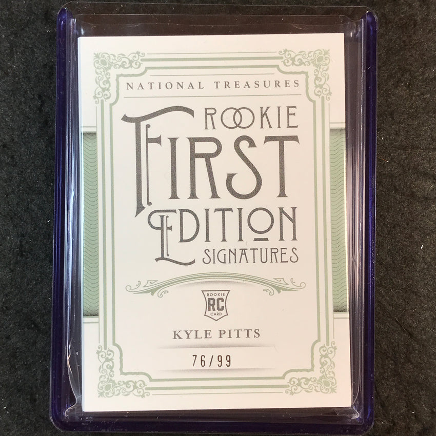 2025 National Treasures KYLE PITTS Rookie First Edition Patch Auto Booklet 76/99
