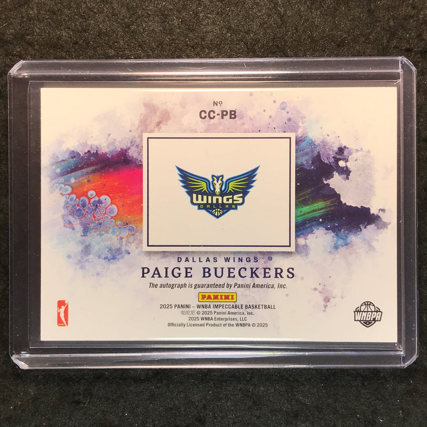 2025 Impeccable WNBA PAIGE BUECKERS Canvas Creations Rookie Auto Holo Gold 10/10
