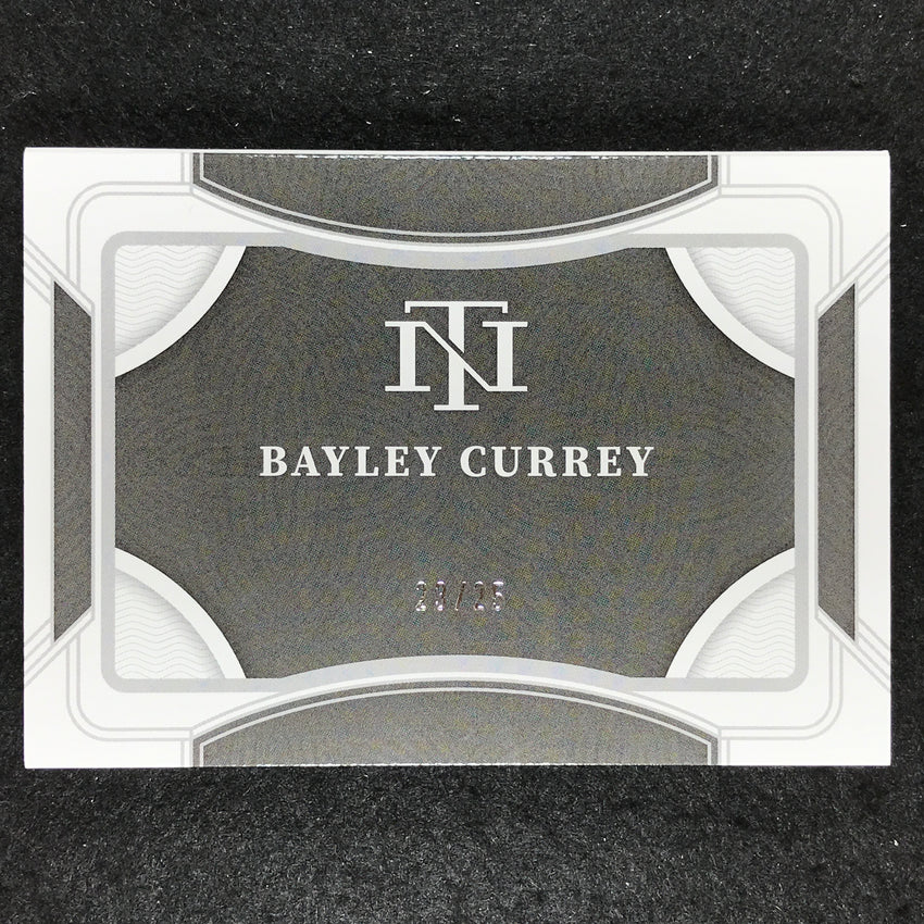 2023 National Treasures Racing BAYLEY CURREY Jumbo Firesuit Auto Booklet 23/25