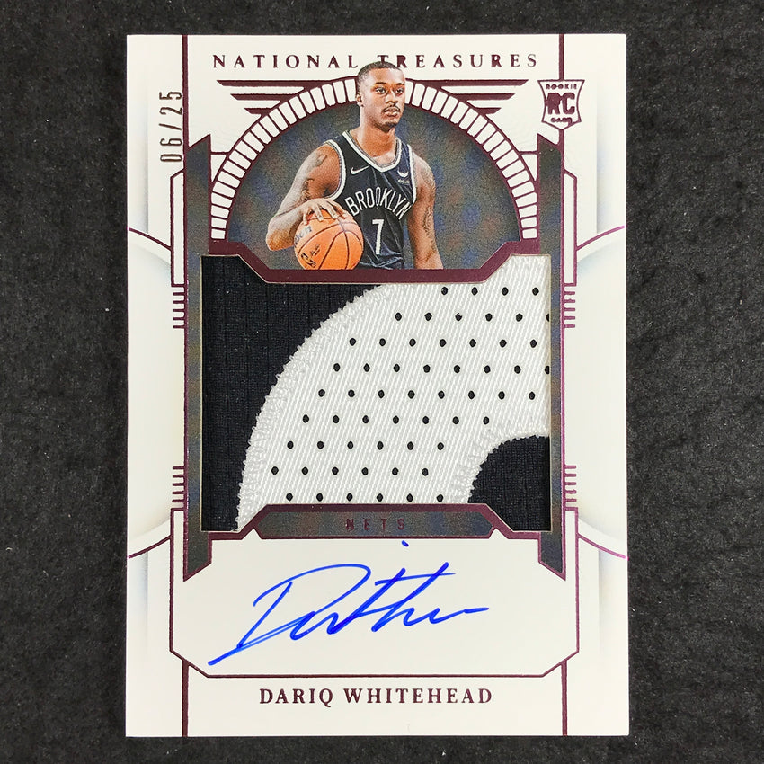 2023-24 National Treasures DARIQ WHITEHEAD Rookie Patch Auto Pink 6/25