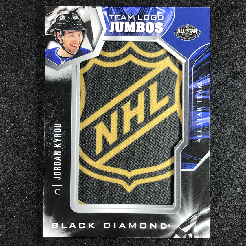 2022-23 Black Diamond Nhl Jordan Kyrou Team Logo Jumbo Manufactured Relic No Jk