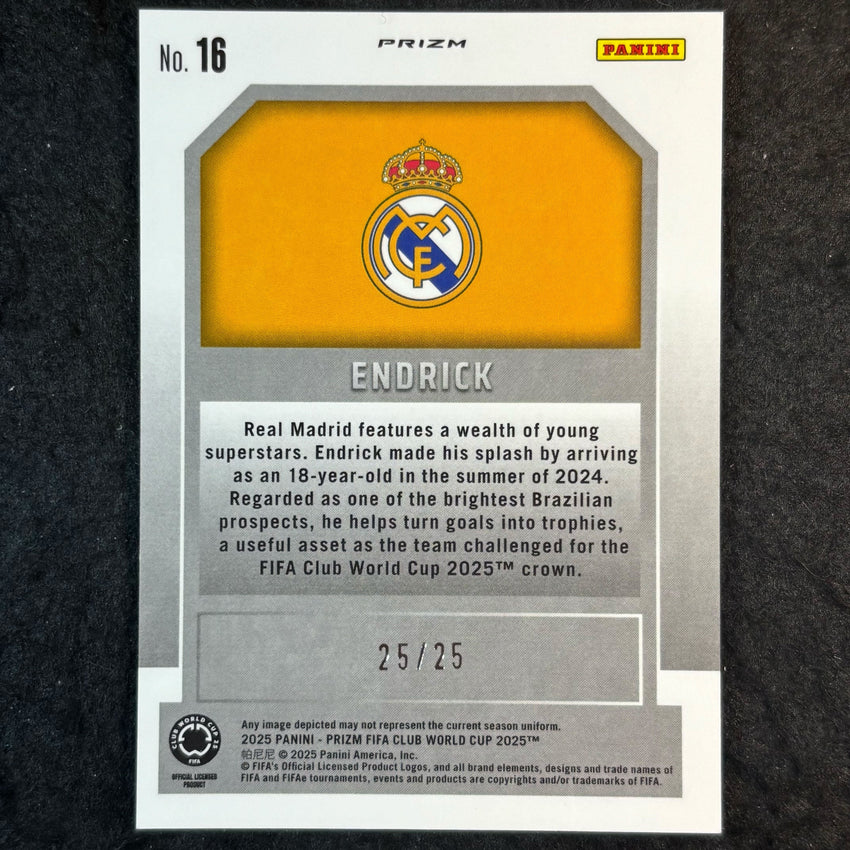 2025 Prizm FIFA Club World Cup ENDRICK New Era Mojo 25/25 #16