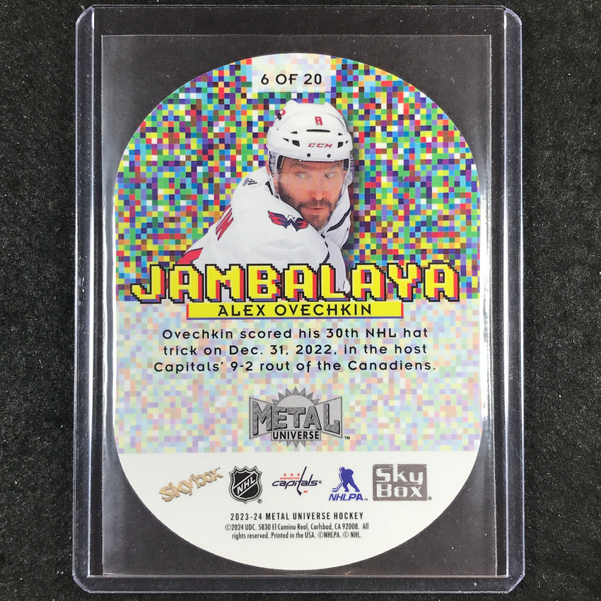 2023-24 Metal Universe NHL ALEX OVECHKIN Jambalaya SSP #6