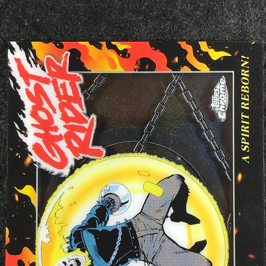 2025 Topps Chrome Marvel GHOST RIDER 35 Years of Ghost Rider SSP 1/10