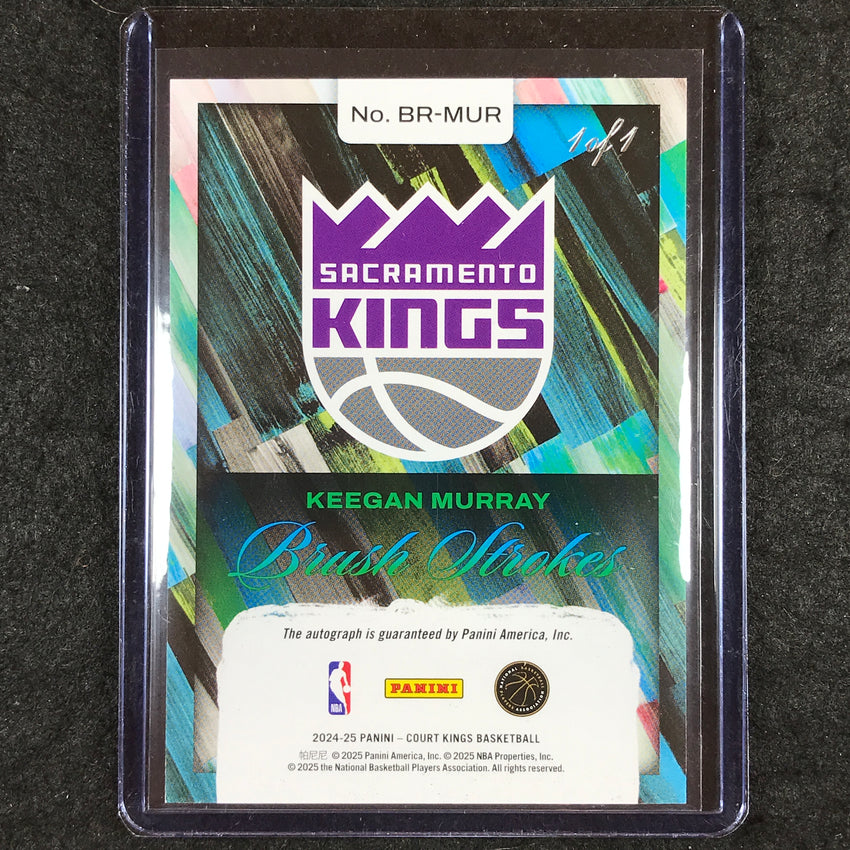 2024-25 Court Kings KEEGAN MURRAY Brush Strokes Auto Masterpiece 1/1