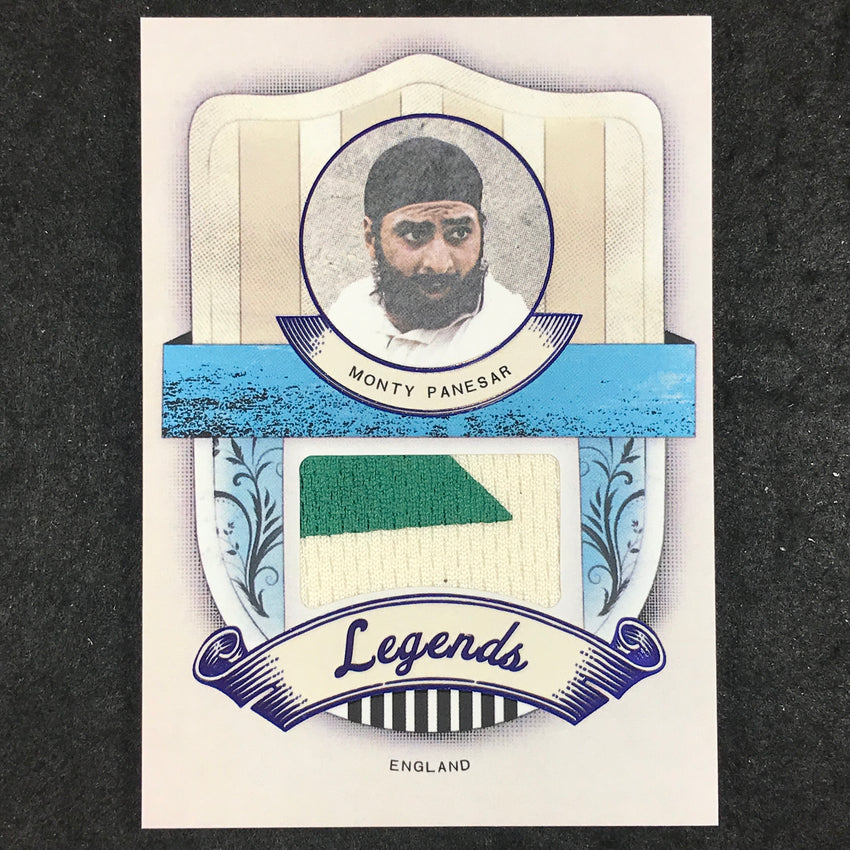 2024 Futera Vintage Cricket MONTY PANESAR Legends Memorabilia Relic Blue 6/6
