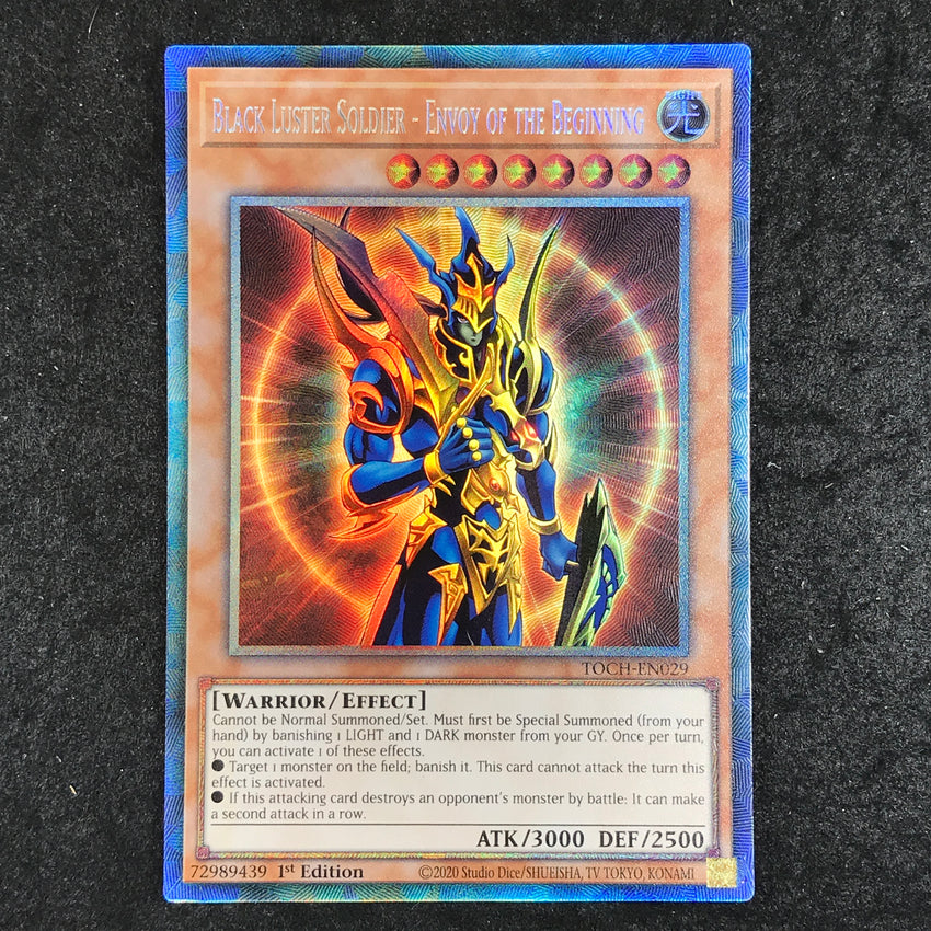 (A) COLLECTOR RARE Black Luster Soldier - Envoy of the Beginning - TOCH-EN029 - 1st Edition