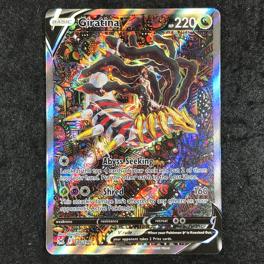 (A) ALTERNATE ART Giratina V - 186/196 - Ultra Rare Lost Origin