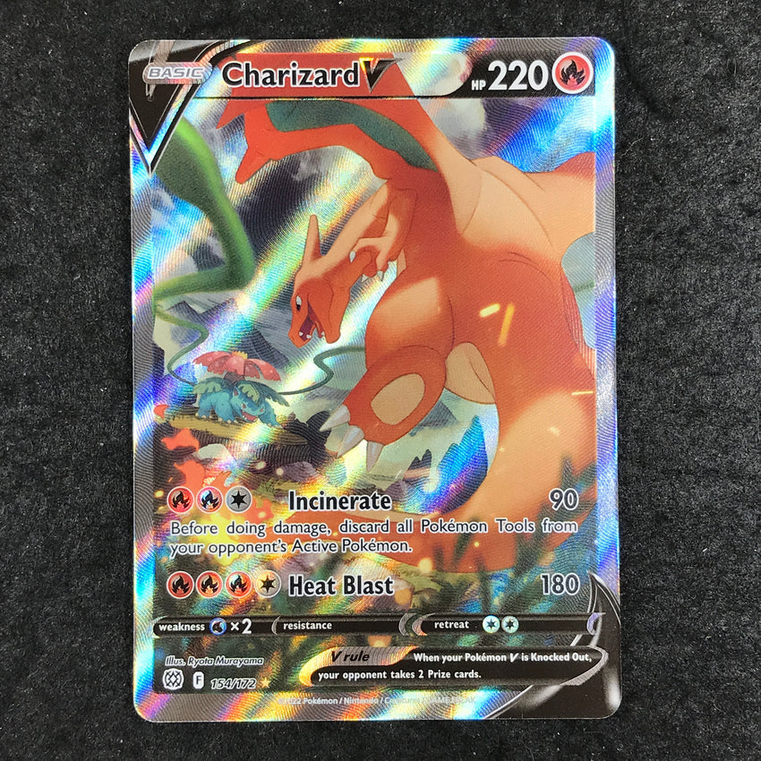 (A) ALTERNATE ART Charizard V - 154/172 - Ultra Rare Brilliant Stars