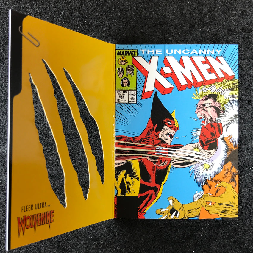 2023 Fleer Ultra Wolverine UNCANNY X-MEN (1963) #222 Claw Cut Covers 44/50 #17
