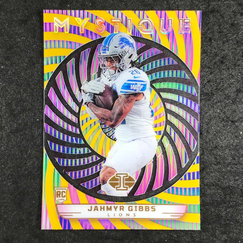 2023 Illusions Football Jahmyr Gibbs Mystique Rookie Gold 25/25