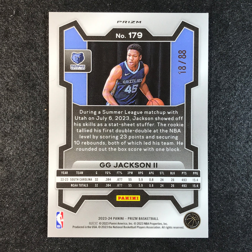 2023-24 Prizm Gg Jackson Ii Rookie Choice Red 18/88 #179