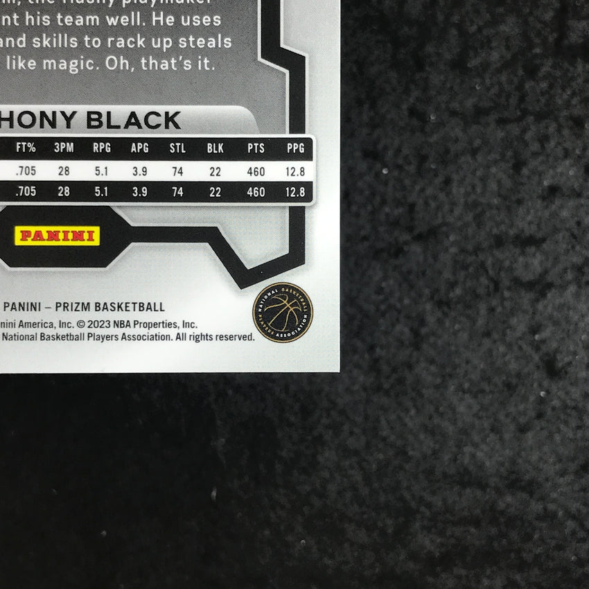 2023-24 Prizm Anthony Black Rookie Base Orange 30/49 #170