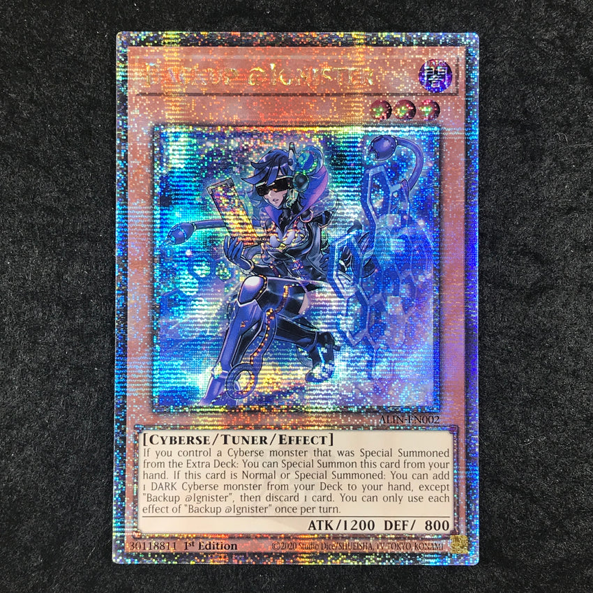 [QUARTER CENTURY SECRET RARE] Backup @Ignister - ALIN-EN002 -  1st Edition