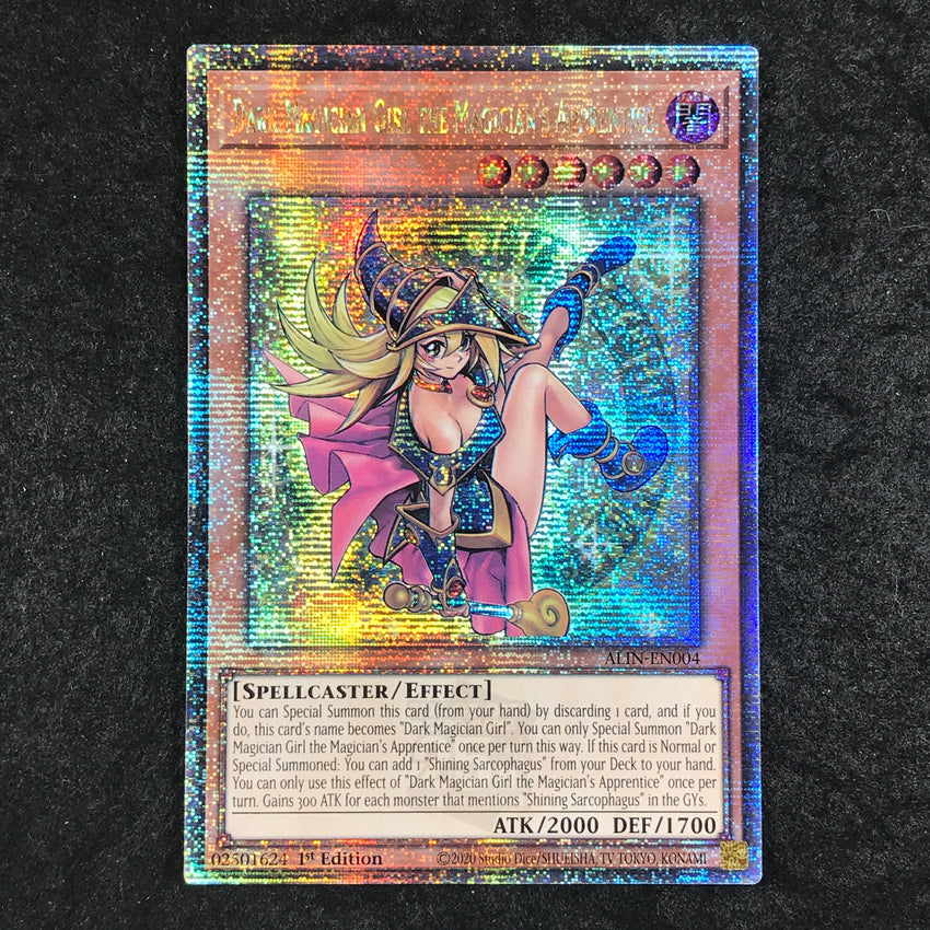 (D) [QUARTER CENTURY SECRET RARE] Dark Magician Girl the Magician's Apprentice - ALIN-EN004 -  1st Edition (D)