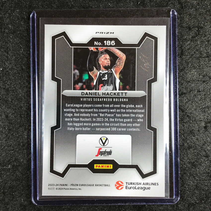2023-24 Prizm EuroLeague DANIEL HACKETT Black Prizm 1/1 #186