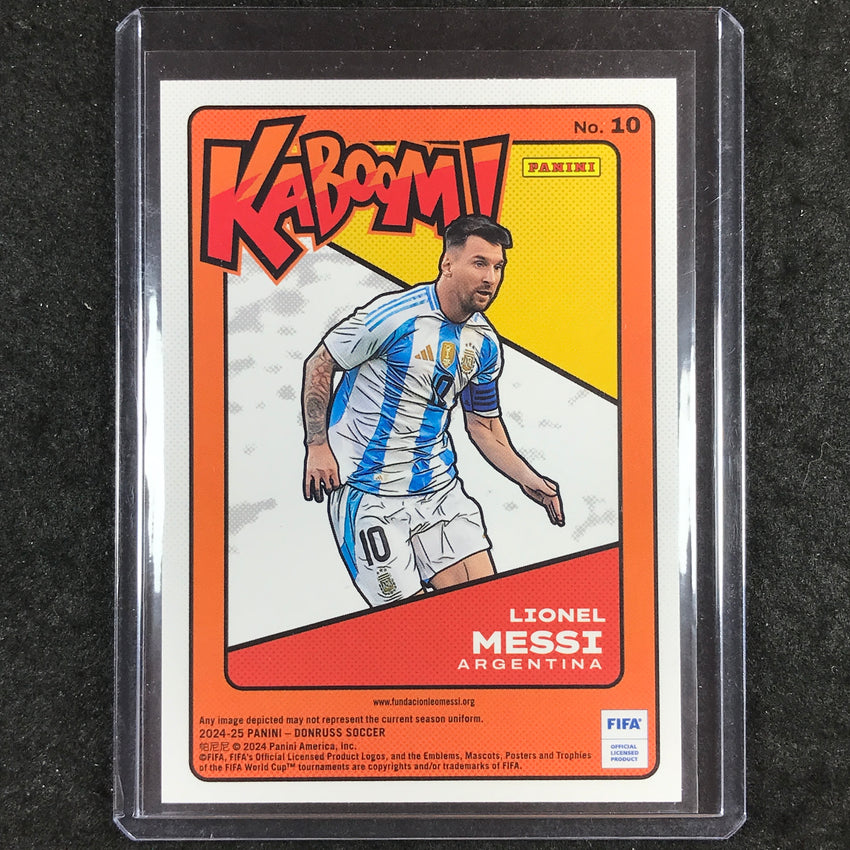 2024-25 Donruss Soccer LIONEL MESSI Kaboom SSP #10