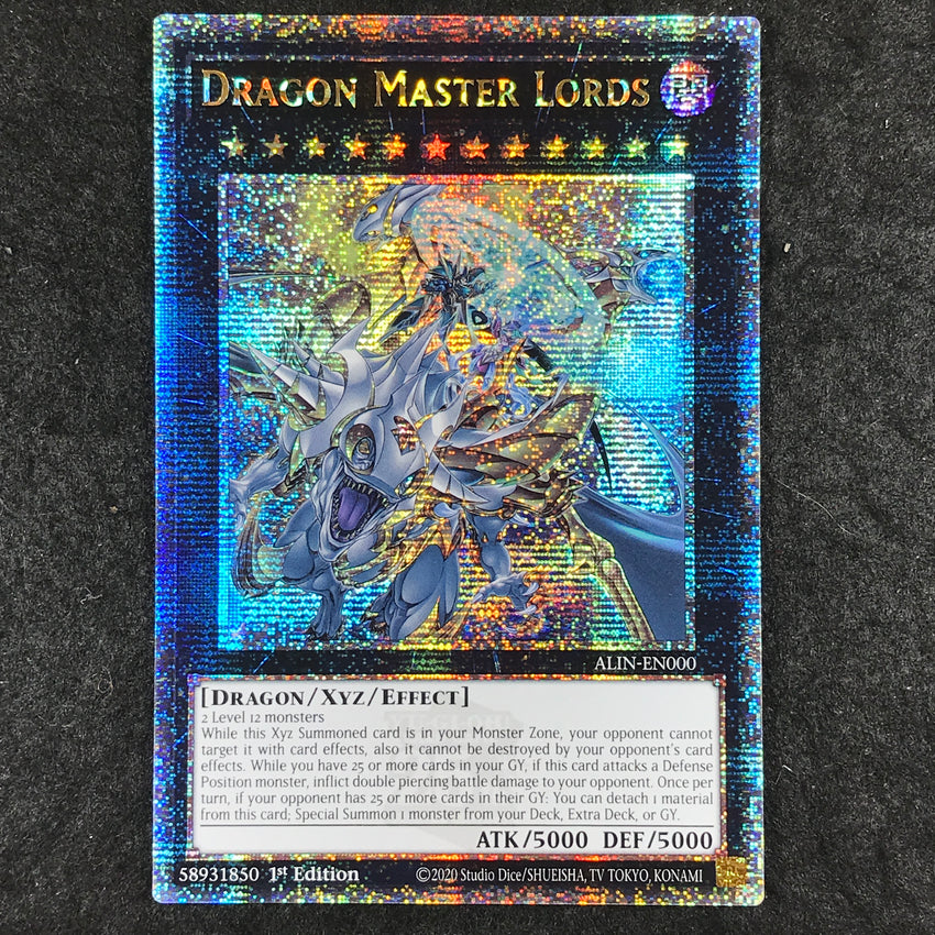 [QUARTER CENTURY SECRET RARE] Dragon Master Lords - ALIN-EN000 -  1st Edition