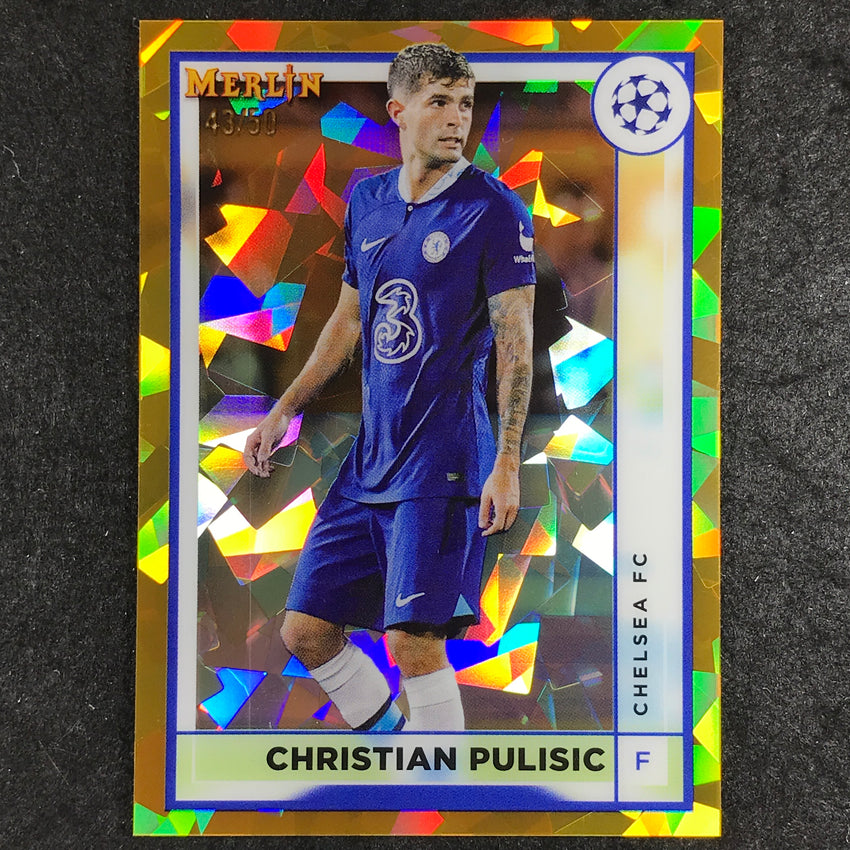 2022-23 Merlin Chrome Uefa Christian Pulisic Gold Atomic 43/50