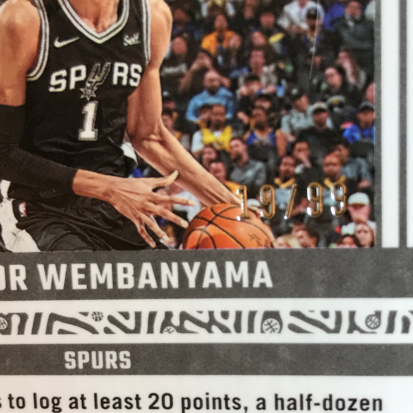 2023-24 Donruss Optic VICTOR WEMBANYAMA Elite Dominators Rookie Red 19/99