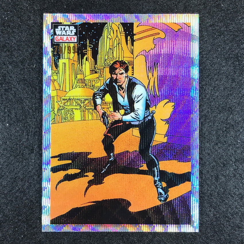 2023 Star Wars Galaxy Chrome Han Solo Draws Base Wave 79/99 No 7