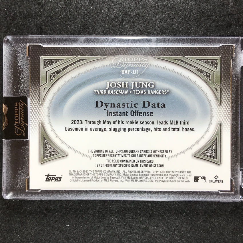 2023 Topps Dynasty MLB JOSH JUNG Dynasty Rookie Patch Auto Gold 1/1