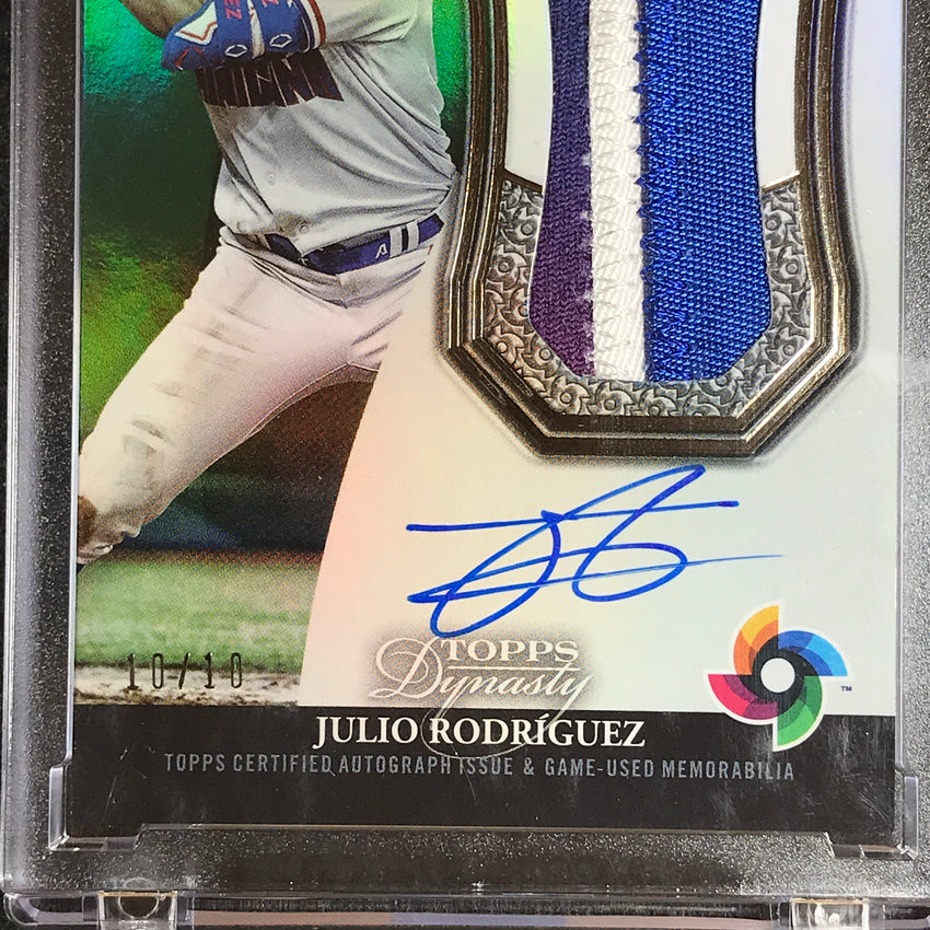 2023 Topps Dynasty MLB JULIO RODRIGUEZ World Baseball Classic Patch Auto 10/10