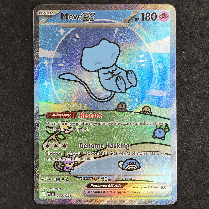 (A) Mew EX - 232/091 - Special Illustration Rare Paldean Fates