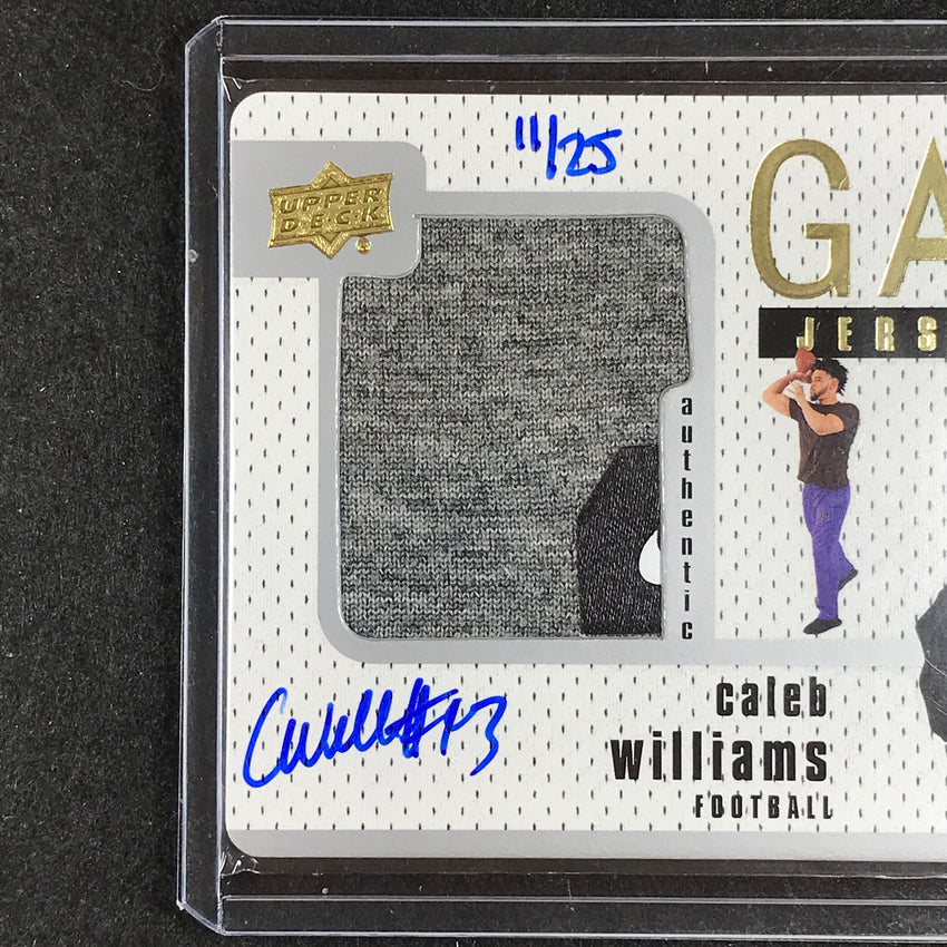 2023 Goodwin Champions CALEB WILLIAMS Upper Deck Game Jersey Rookie Auto 11/25