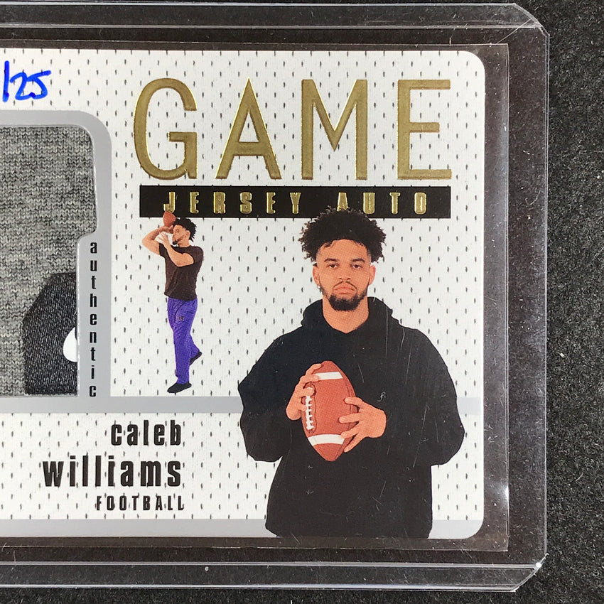 2023 Goodwin Champions CALEB WILLIAMS Upper Deck Game Jersey Rookie Auto 11/25