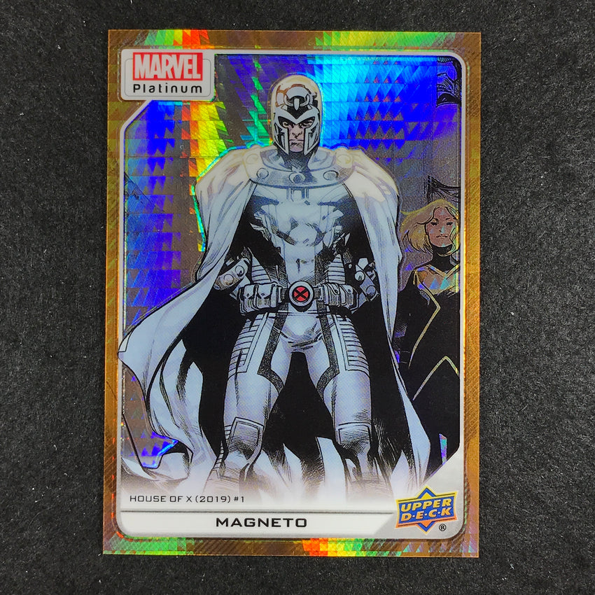 2023 Marvel Platinum Magneto High Series Base Amber Crystals Alpha 1/5 #164