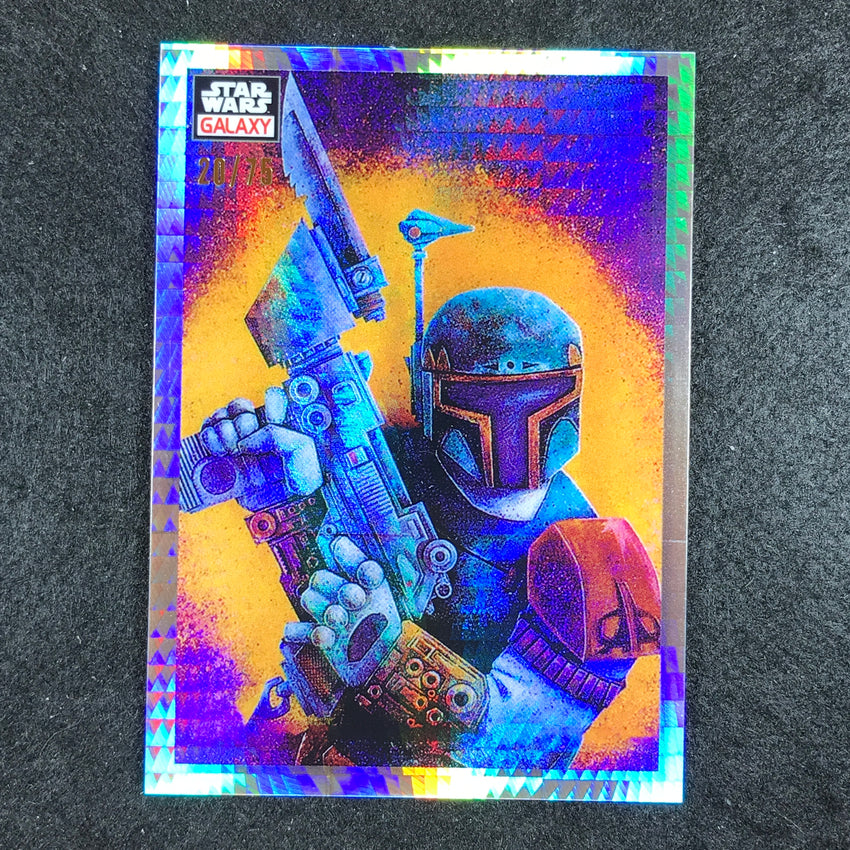2023 Star Wars Galaxy Chrome ON THE HUNT Base Prism 20/75 #26
