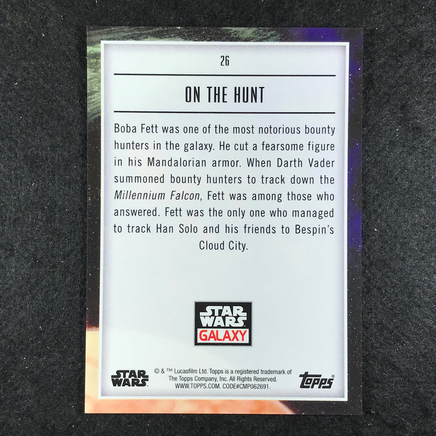 2023 Star Wars Galaxy Chrome ON THE HUNT Base Prism 20/75 #26